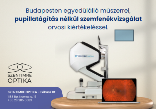 Budapesten egyedülálló szemfenék kamera!